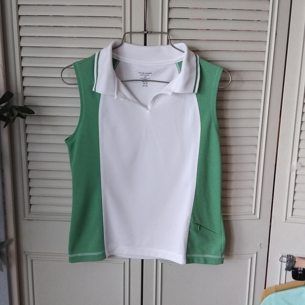 Levelwear slvless golf/sport, casual polo